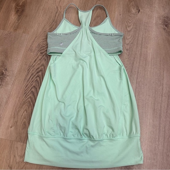 Lululemon No Limits Tank Fresh Teal / Mini Hyper Stripe Fresh Teal - Picture 5 of 11